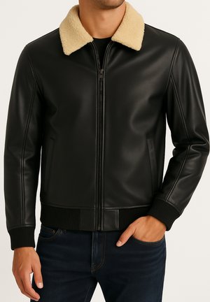 THE COMMENDENT AVIATOR HERITAGE REMOVABLE COLLAR  - Bomberjacks - black