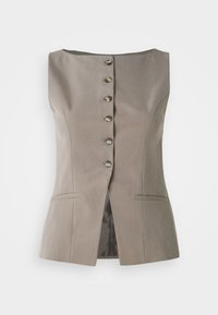TAILORED BOATNECK VEST - Vesta - taupe
