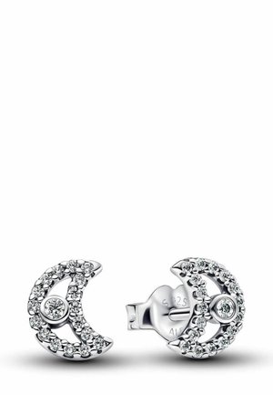 À TIGE SCINTILLANTES EN FORME DE LUNE - Orecchini - silver-coloured