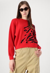 Noisy May NMCHARLOTT O-NECK NOOS - Vesta - red