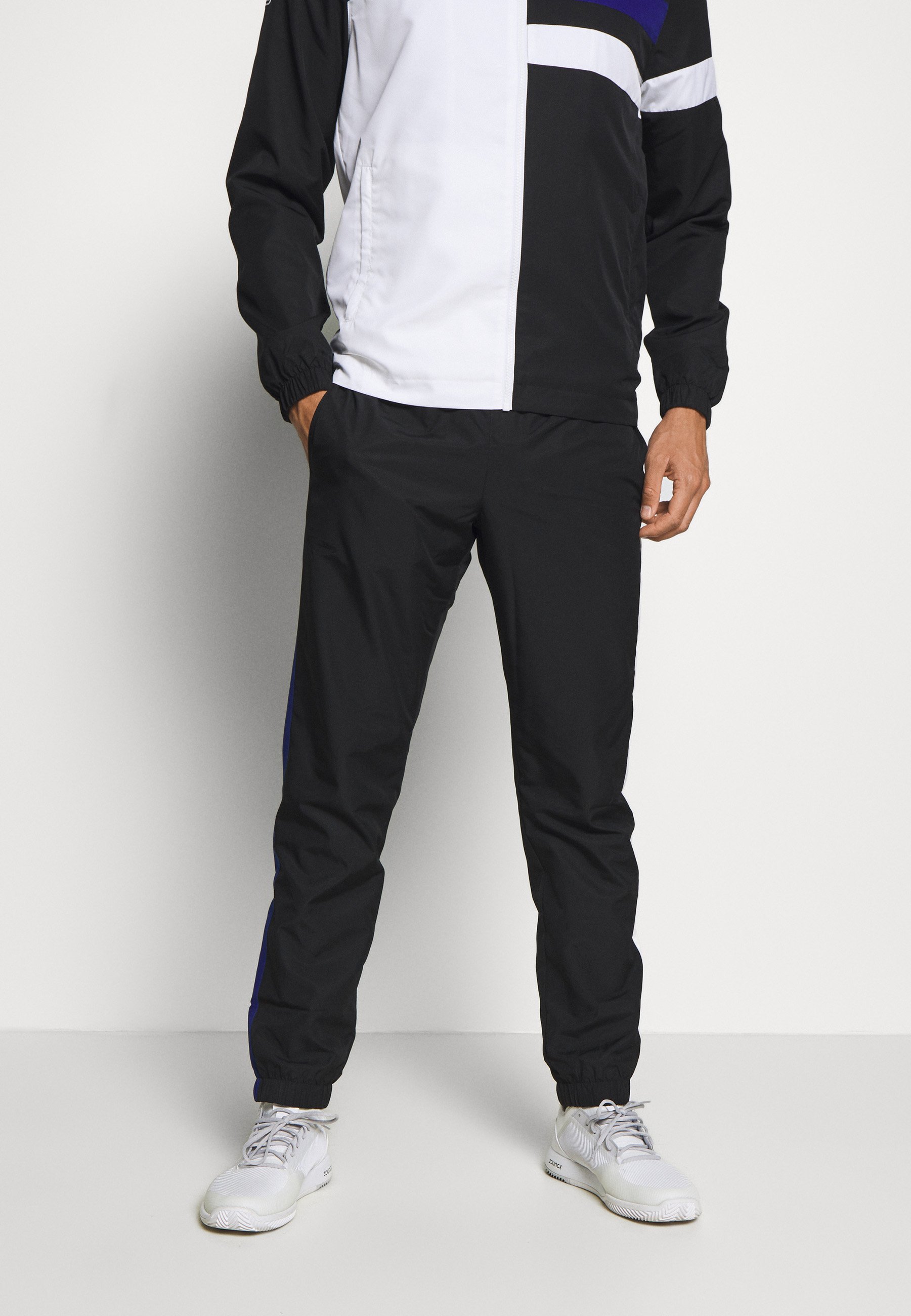 lacoste sport tracksuit black