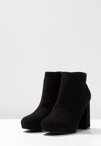 New Look Wide Fit Botines de tacón - black