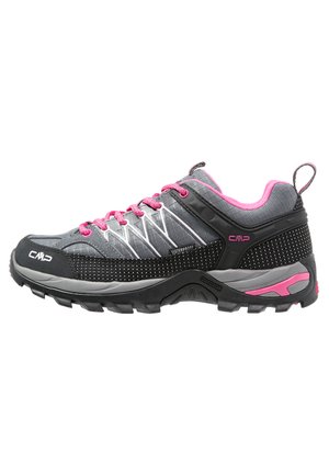 RIGEL LOW TREKKING SHOE WP - Trekingové boty - grey/fuxia/ice