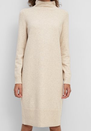 Strickkleid - beige
