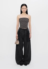 MISBHV MONOGRAM SPAGHETTI - Top - black/beige