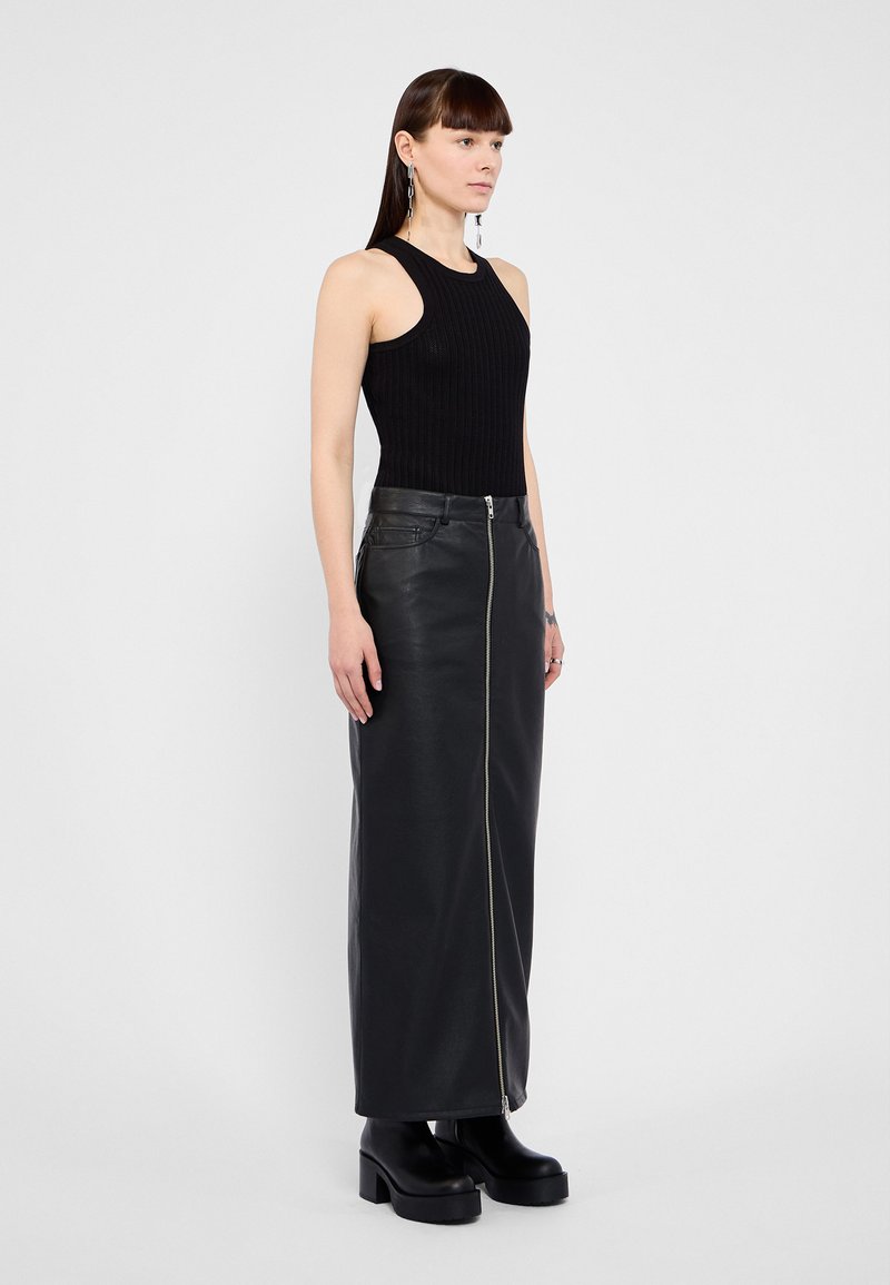 Won Hundred - MARTHA IMMITATED - Jupe longue - black, Agrandir