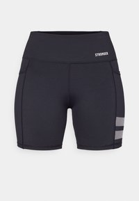SIGNATURE POCKET CONTOURING SHORTS - Tights - black