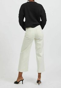 VILA Stickad tröja - black