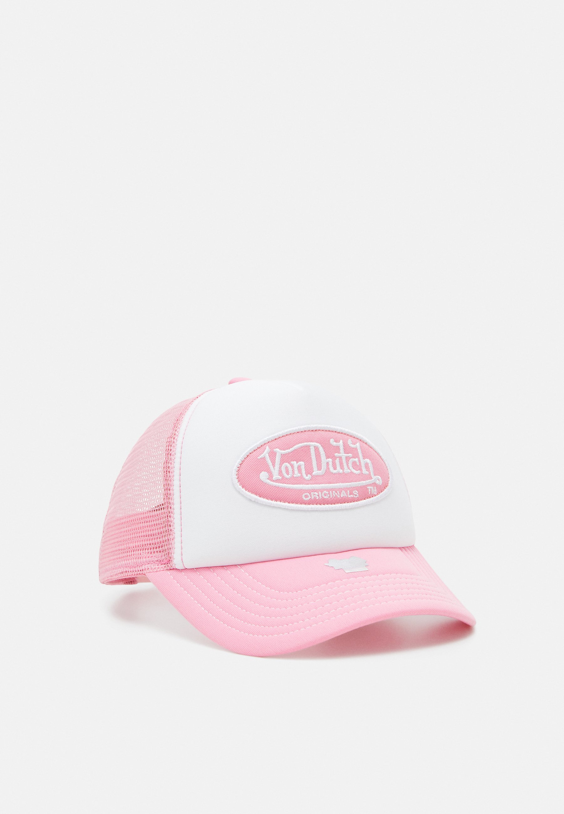 Von Dutch Pink and White Trucker Hat Pink Crush Velvet Trucker Hat | Von Dutch main image 2