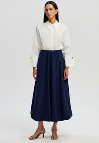 ELASTIC WAIST BALLON  - Jupe ballon - navy blue