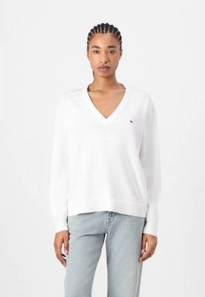 ESSENTIAL VNECK SWEATER - Jumper - ecru