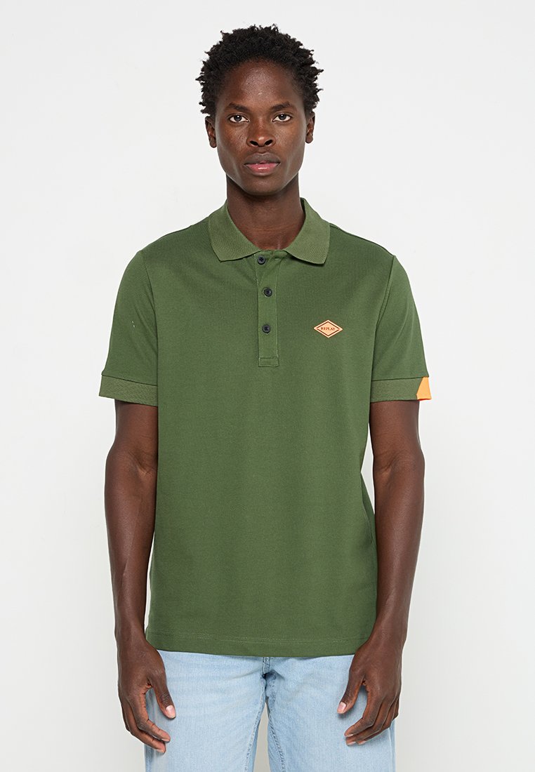Replay Poloshirt olijfgroen