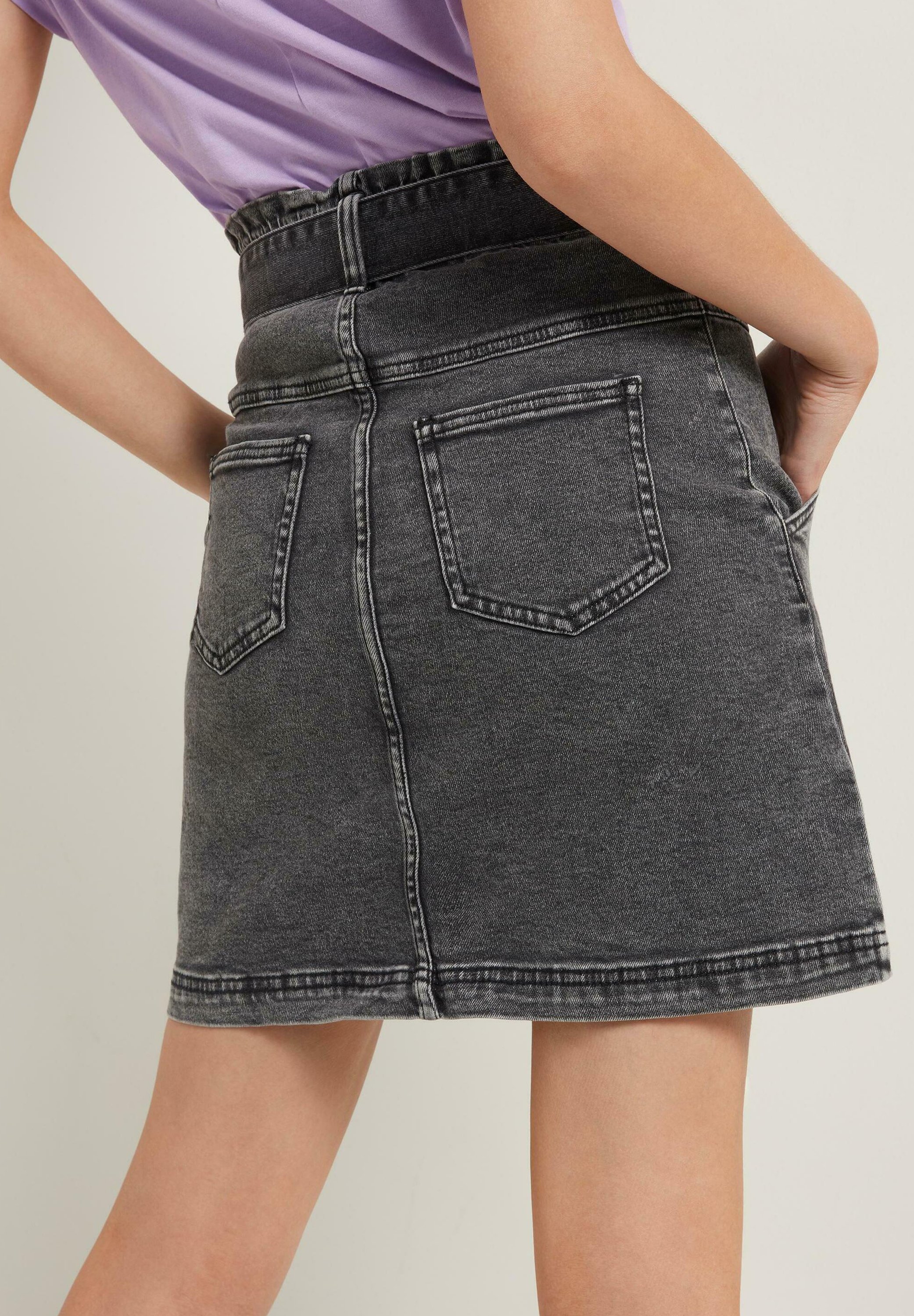Tezenis Gonna a campana - nero jeans/nero - Zalando