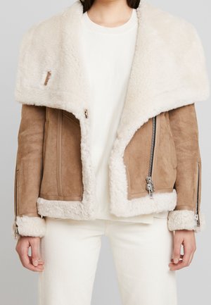 Leather jacket - brown