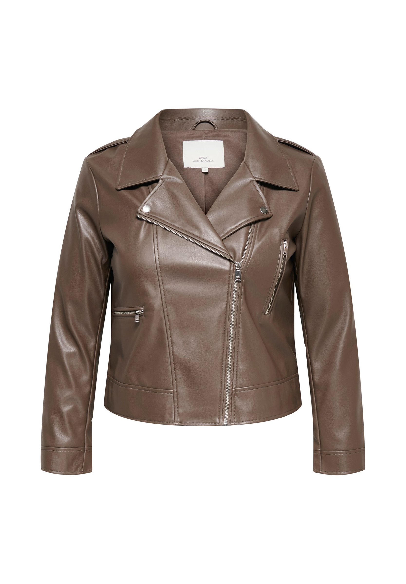 ONLY Carmakoma Biker CARCARMEN Biker - Bleizeris - chocolate