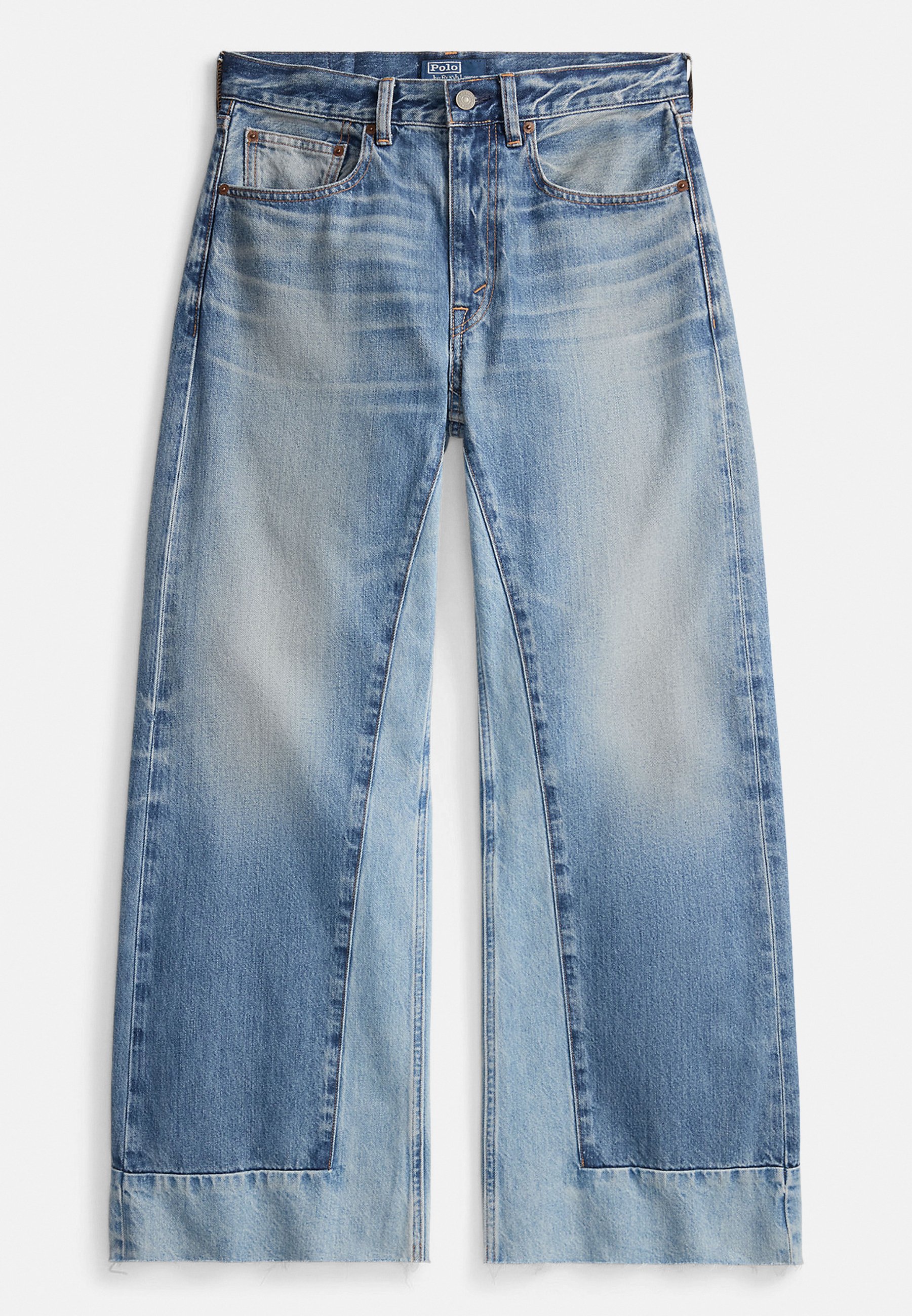Polo Ralph Lauren WIDE-LEG CROP JEAN - Wide leg - pinero wash/azul