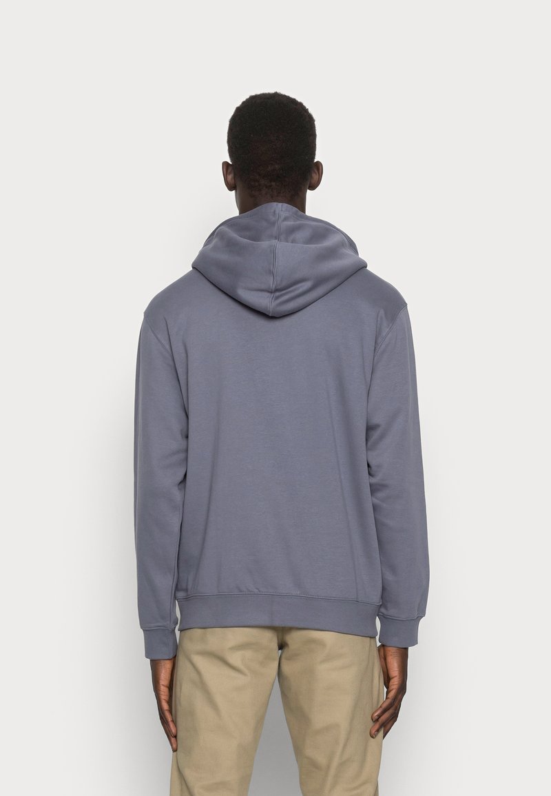 Weekday STANDARD ZIP HOODIE - Zip-up sweatshirt - blue - Zalando.ie
