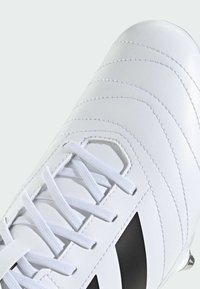 adidas Performance KAKARI SOFT GROUND - Firm-ground football boots - cloud white   core black   silver metallic