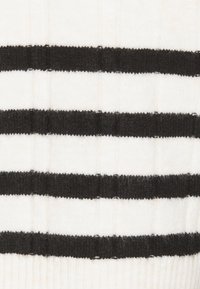 JDY JDYZARI O NECK CABLE STRIPE - Maglione - sandshell/black