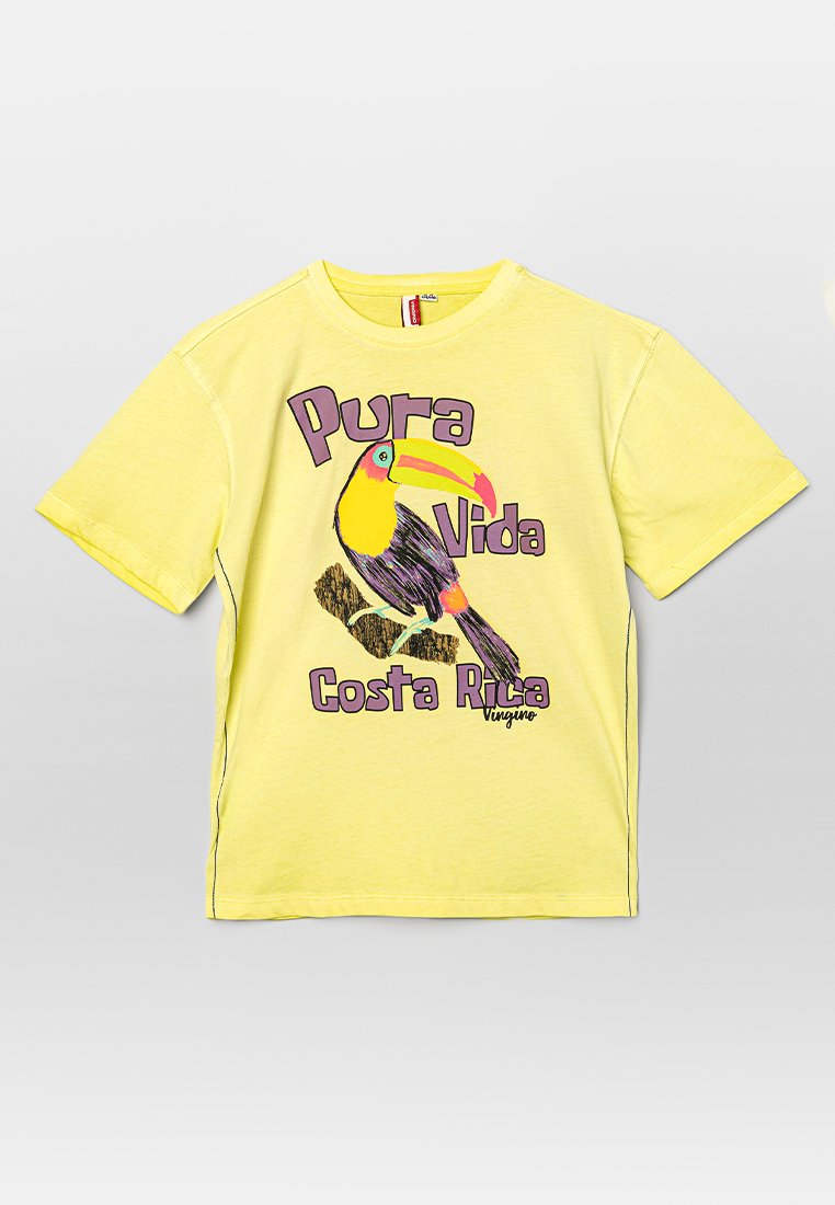 VINGINO T-shirt print geel VINGINO T-shirt print geel