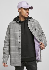 Cayler & Sons - HERREN PLAID OUT QUILTED  - Skraistė  - black/white Miniatiūros vaizdas 1