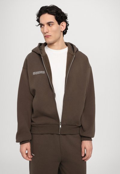 PANGAIA DNA ZIPPED HOODIE UNISEX - Sweatjakke - cacoa brown