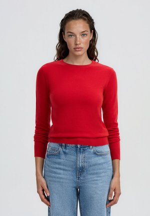 Terranova, MAGLIA TINTA UNITA - Maglione - rosso