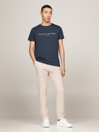 Tommy Hilfiger LOGO TEE - Print T-shirt - dark blue