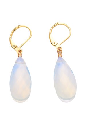 Earrings - crystal white