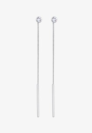 Elli SPARKLING BASIC - MIT KRISTALLEN VON SWAROVSKI® - Øreringe - silberfarben