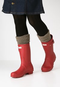 Hunter ORIGINAL WOMENS ORIGINAL SHORT - Galochas - military red