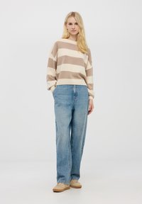 Terranova CROP A RIGHE - Maglione - fango