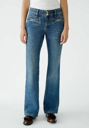 Oui Jeans Bootcut - darkblue denim