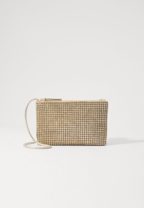 YASMINE FLAT CLUTCH - Cross body bag - gold