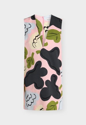 Marimekko, KIURU KUKASTA KUKKAAN - Robe de jour - light pink/dark blue/light blue