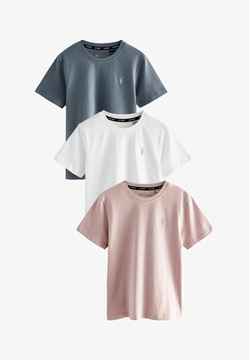 smALLSAINTS REGULAR FIT BRACE CREW 3 PACK - T-shirt - bas - pale pink