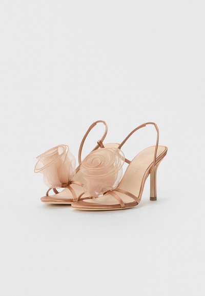Loeffler Randall STEPH ORGANZA FLOWER - Sandale cu toc - blush