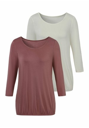 3/4-ARM 2 PACK - Langarmshirt - mauve creme