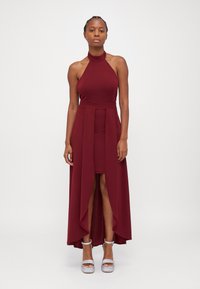 WAL G PETITE YANNY HALTER NECK - Obleka iz džersija - cherry wine