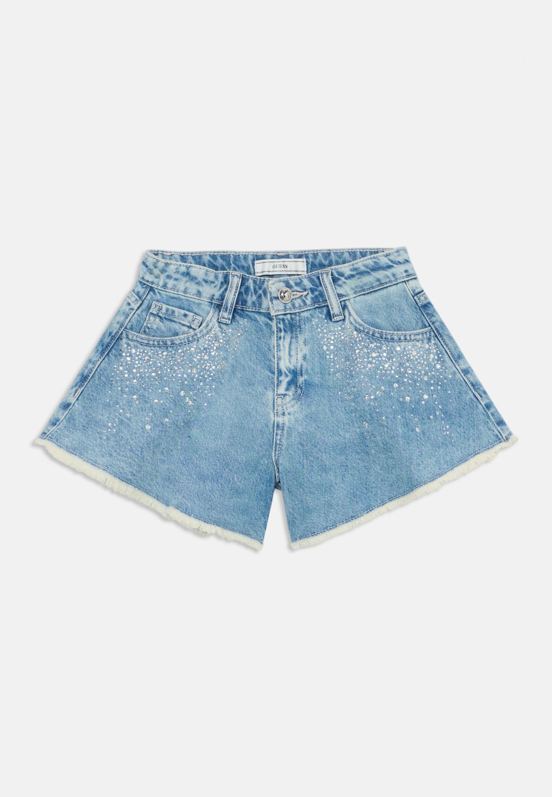 Parisian Petite - Pantaloncini in denim blu medio effetto invecchiato Parisian Petite - Pantaloncini in denim blu medio effetto invecchiato