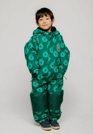 Småfolk, CHILDREN'S SNOWSUIT WITH APPLES - Φόρμα χιονιού - evergreen