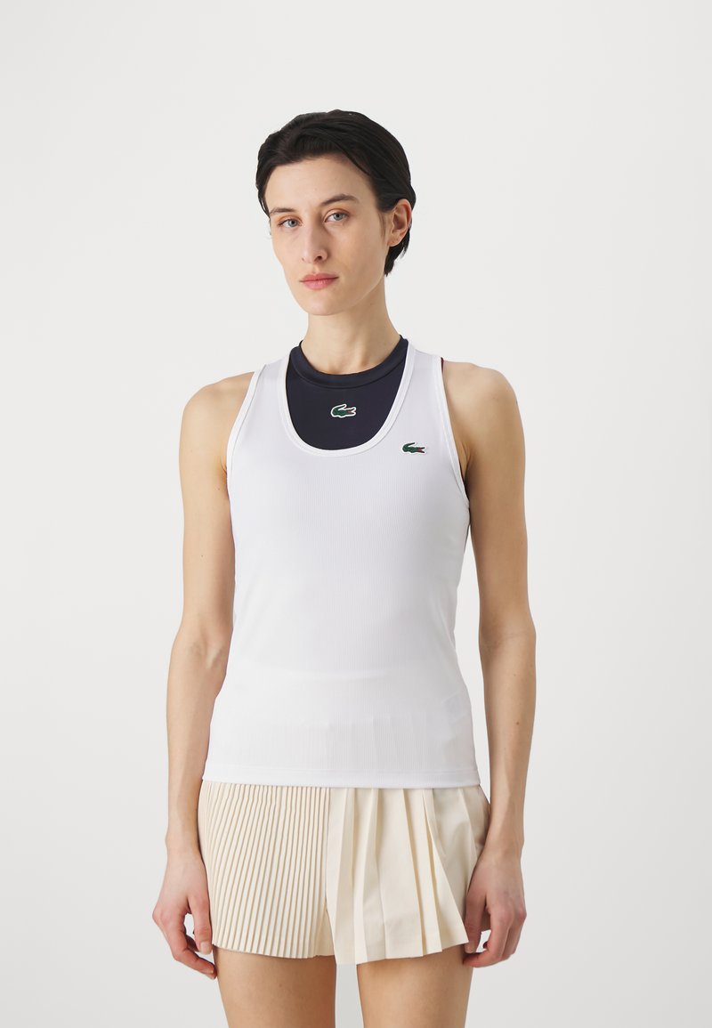 Lacoste Sport - SPORTS TANK - Tops - white, Palielināt