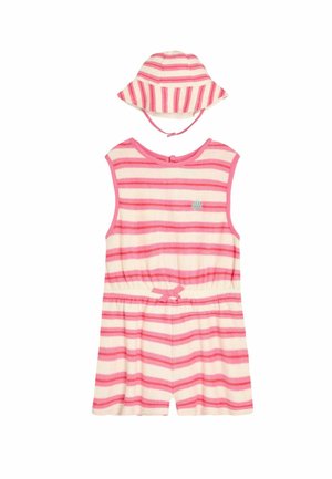 REGULAR FIT -SCRUNCHIE SET - Hat - pink stripe