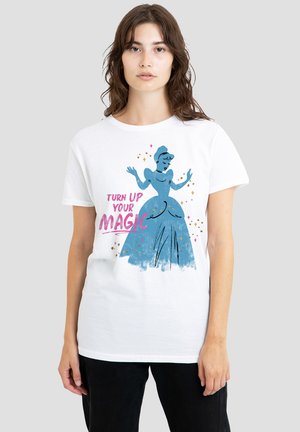Disney, CINDERELLA TURN UP YOUR MAGIC - Print T-shirt - white