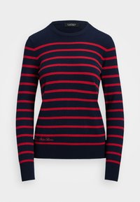 Unselected, navy/festive red