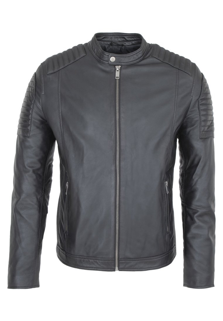 Le Temps Des Cerises Leren jas zwart Le Temps Des Cerises Leren jas zwart