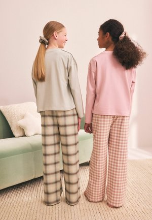 Next, WOVEN WIDE LEG PYJAMAS 2 PACK SET - Nattøj sæt - green pink