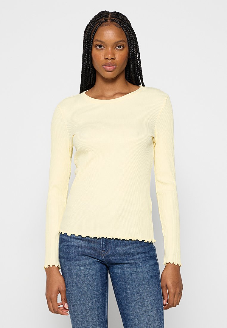 Selected Femme Longsleeve lichtgeel Selected Femme Longsleeve lichtgeel