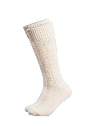 Herzsticht, TRACHTENSOCKEN LANG - Knee high socks - beige