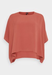 VMALVA O NECK PONCHO - Cape - marsala